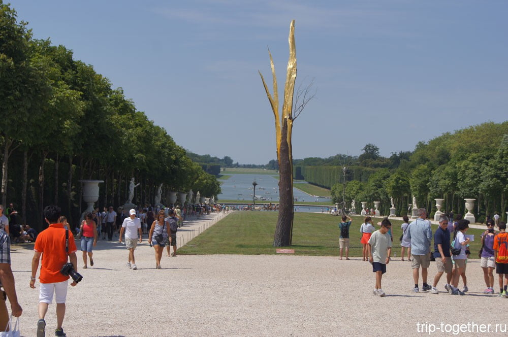 Странная инсталляция в парке Версаль