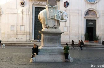 Слоник Бернини в Риме