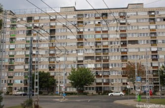 Обычная жилая многоэтажка в Будапеште