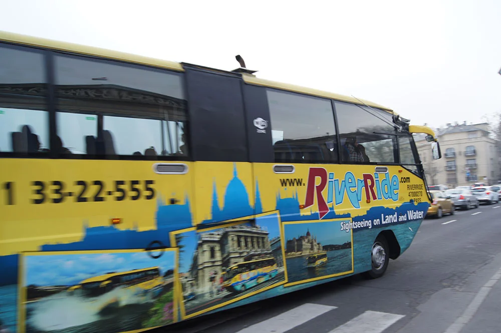 RiverRide - автобус амфибия в Будапеште